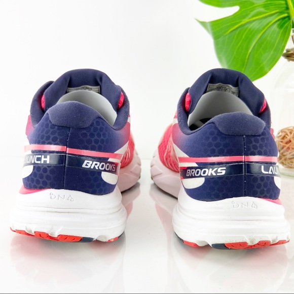 Brooks Launch 2 Running Shoe Pink Cushioned Walk - Picture 4 of 12